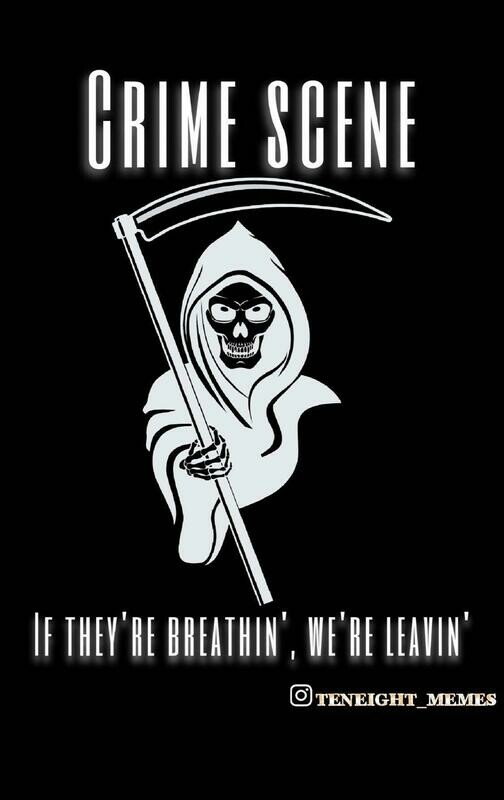 Crime Scene Reaper Magnet