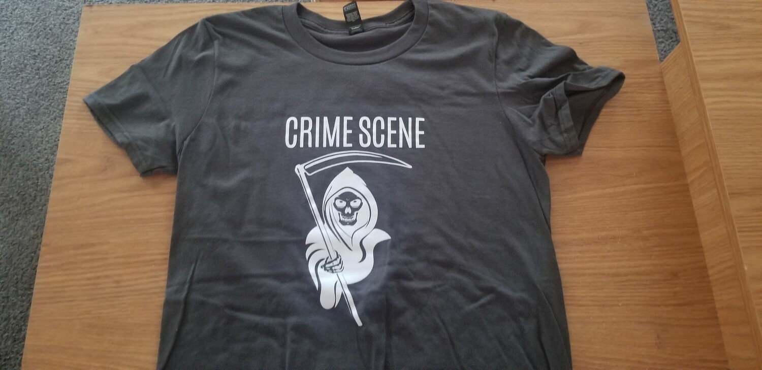Crime Scene Tshirt (Gray), Size: S