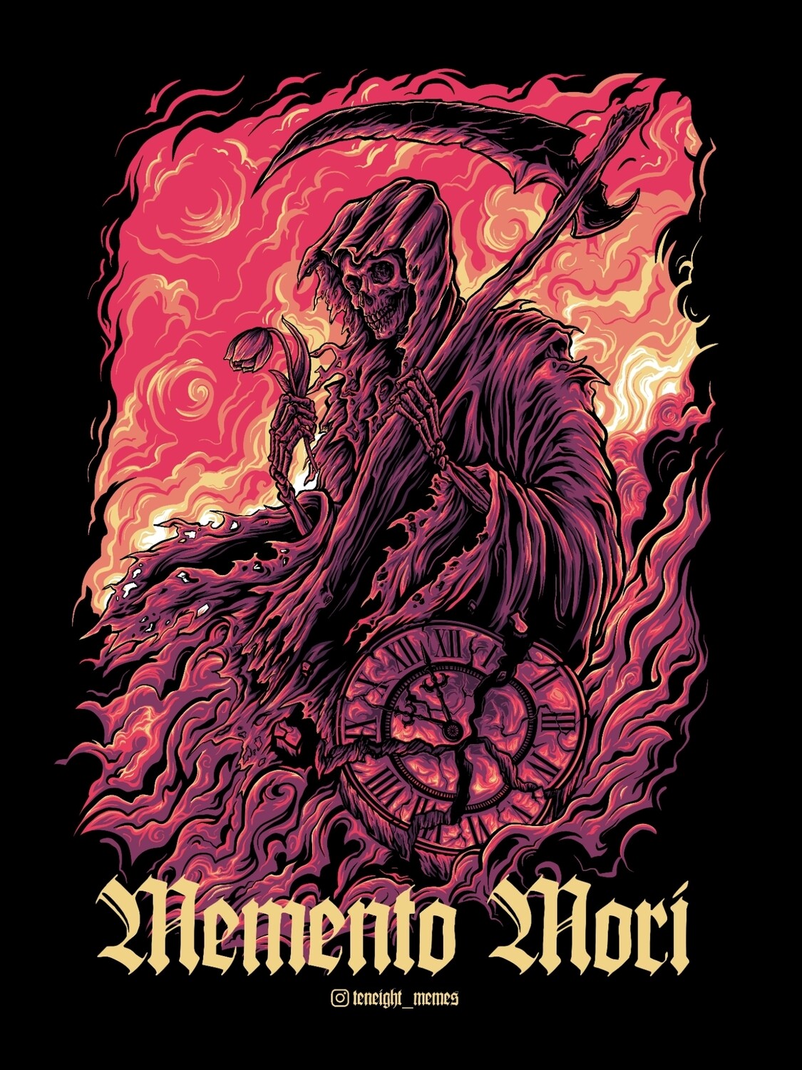 Memento Mori Reaper Sticker