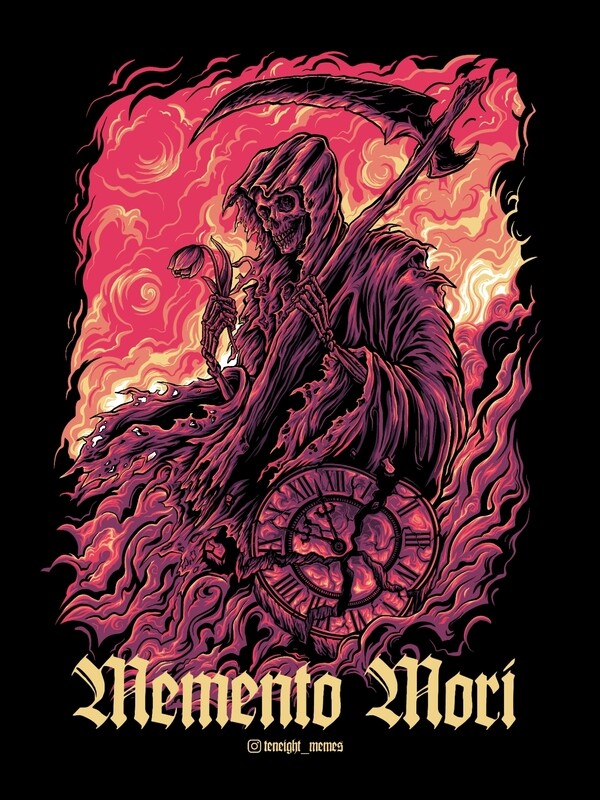 Memento Mori Reaper Sticker