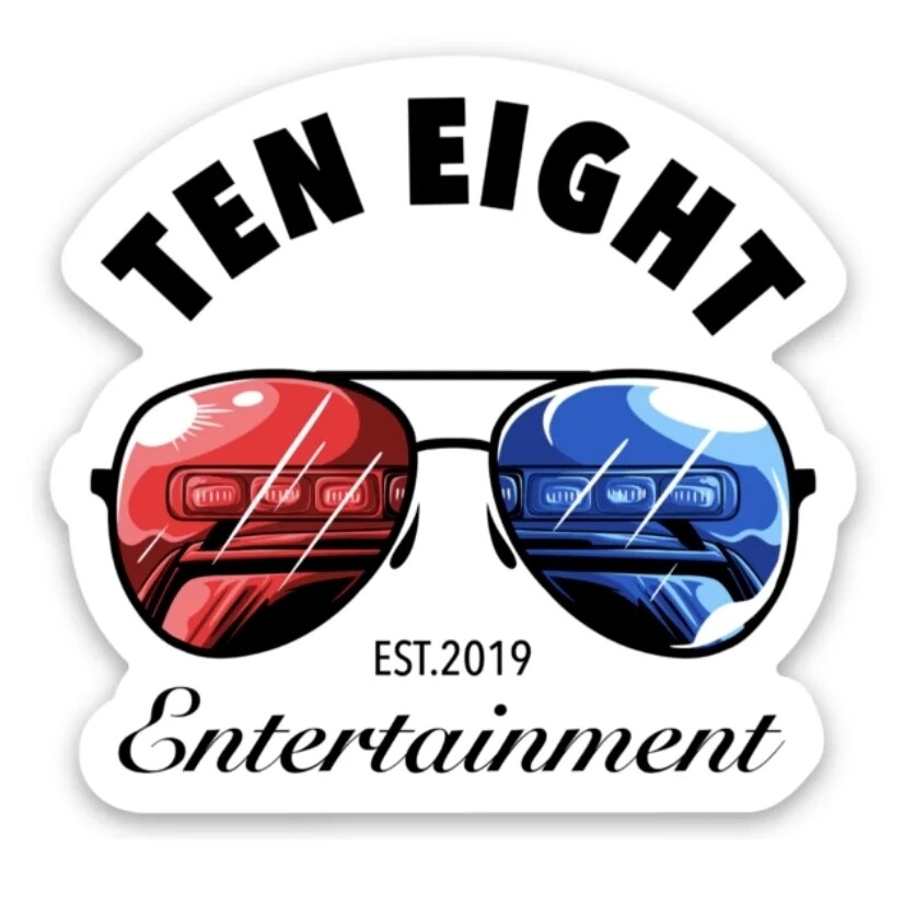 Ten Eight logo sticker