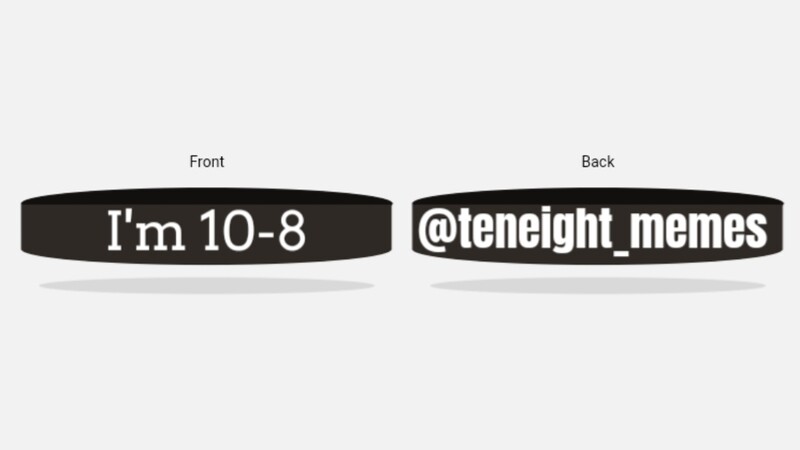 10-8 Wristband 2 pack