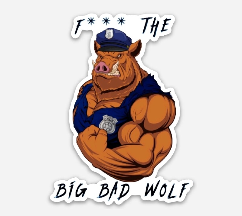 F the Wolf Vinyl Sticker