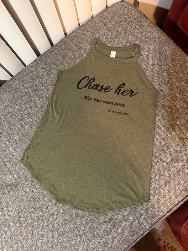 Chase Her (woman's tank)
