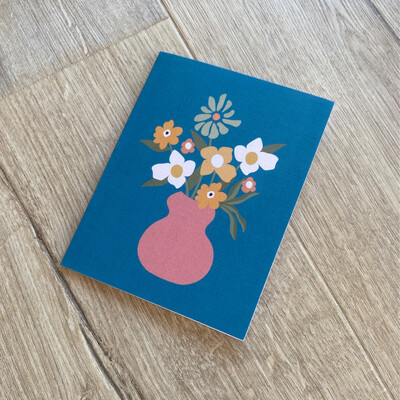 Stella Evans Vase Flowers Card