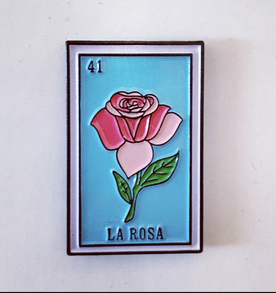 LA ROSA LOTERIA ENAMEL PIN