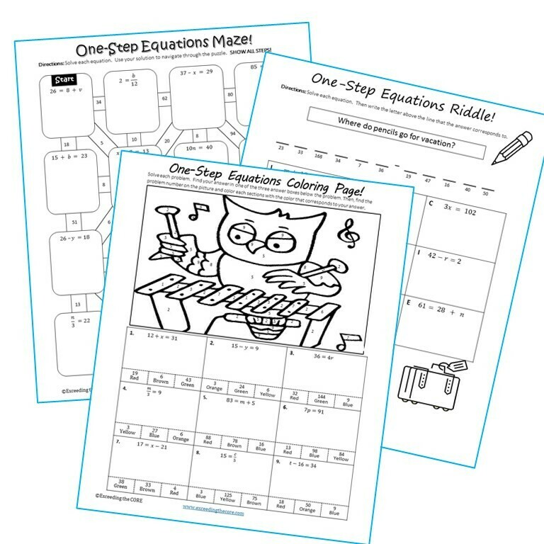 Expressions and Equations