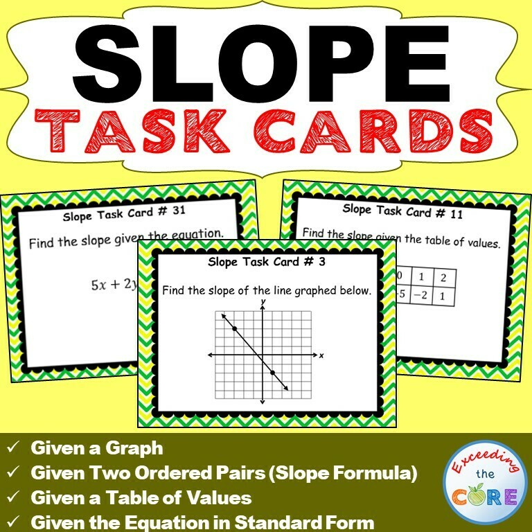 SLOPE - Task Cards {40 Cards}