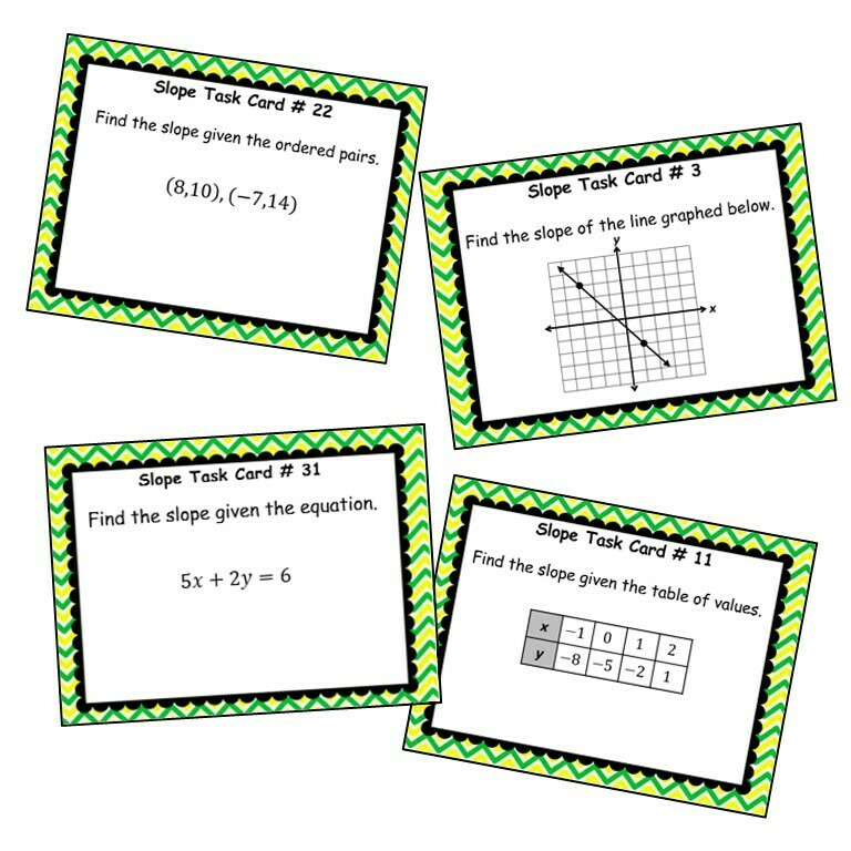 SLOPE - Task Cards {40 Cards}