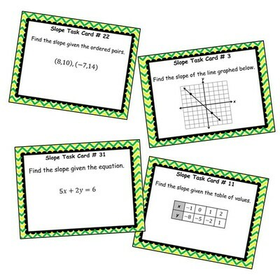 SLOPE - Task Cards {40 Cards}