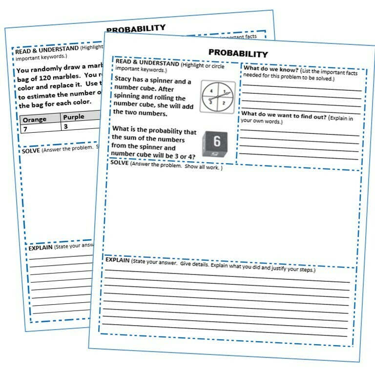 PROBABILITY Word Problems - Error Analysis (Find the Error) Common Core