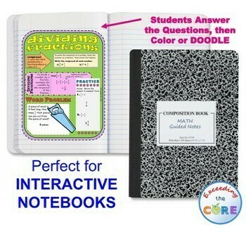 MULTIPLY AND DIVIDE FRACTIONS Doodle Math Interactive Notebooks Guided Notes