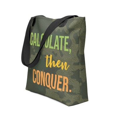 Calculate, then Conquer Tote bag