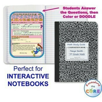 6th Grade Guided Notes Math Bundle - Interactive Math Notebook