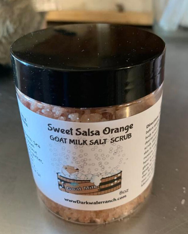 Sweet Salsa Orange Goat Milk Salt Scrub