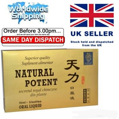 Natural potent Long Erection 6 x 10ml -.Improve performance