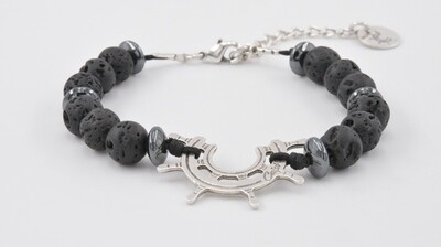 PIERRE DE LAVE ARGENT 925