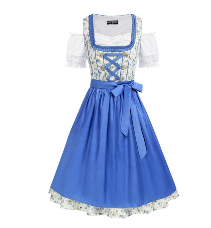Blue Roses Oktoberfest Dirndl