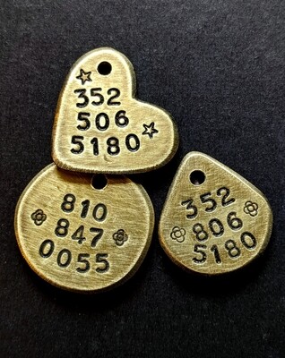 Classic Baby Brass Tags