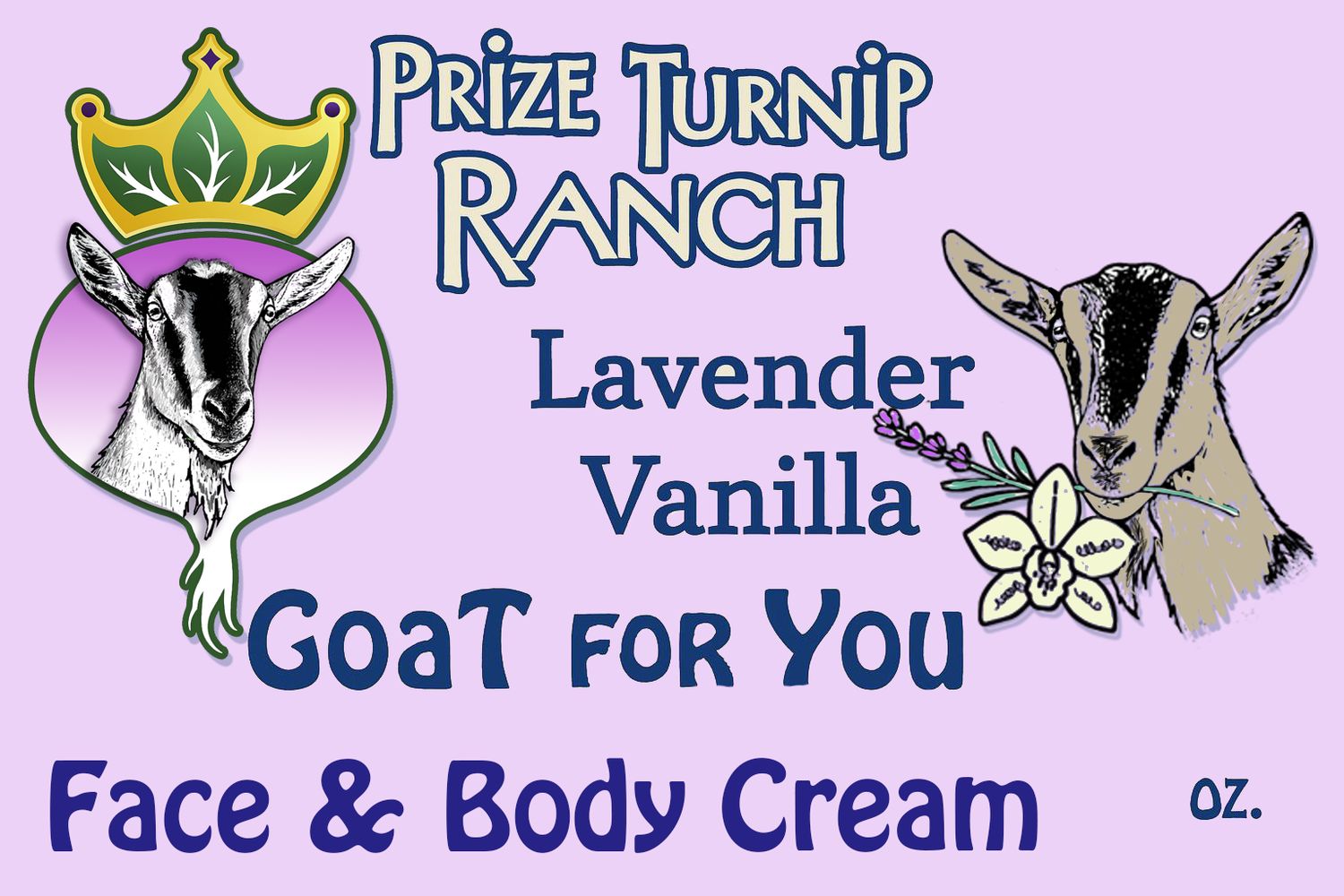 Face + Body Cream: Lavender Vanilla
