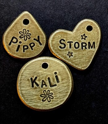 Classic Baby Brass Tags