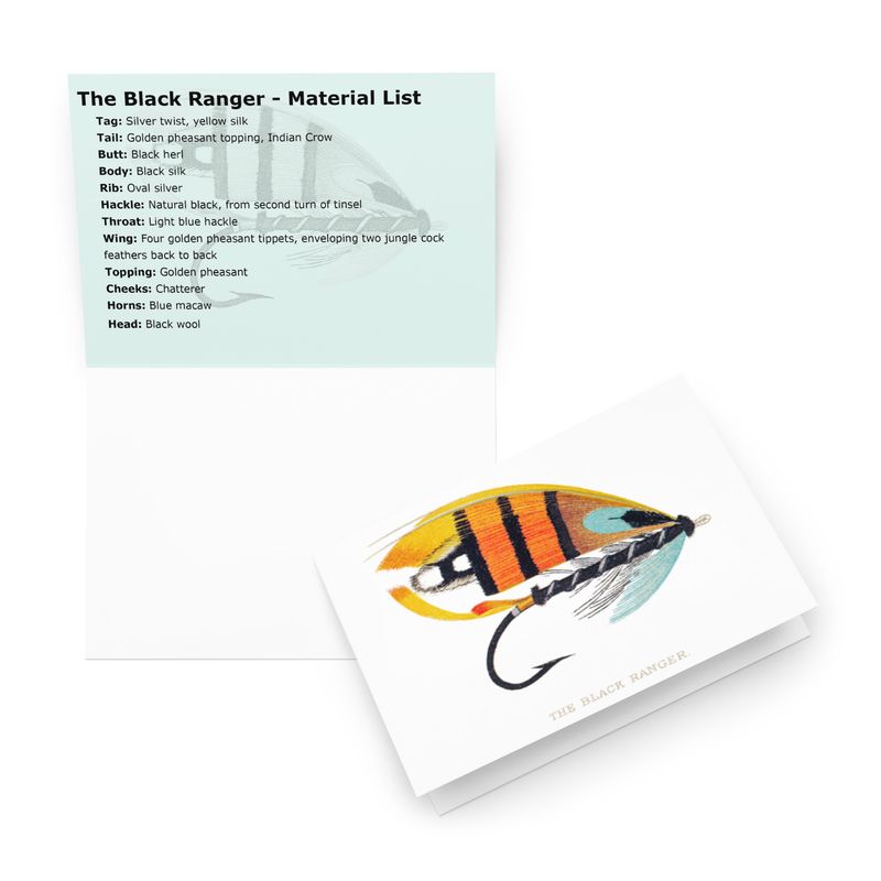 The Black Ranger - Fly Tying Card