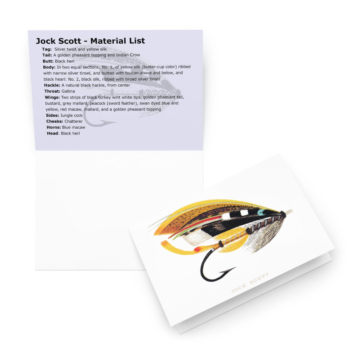 Jock Scott - Fly Tying Card
