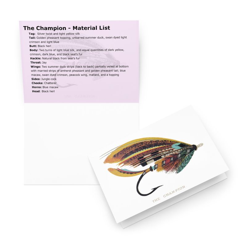 The Champion - Fly Tying Card