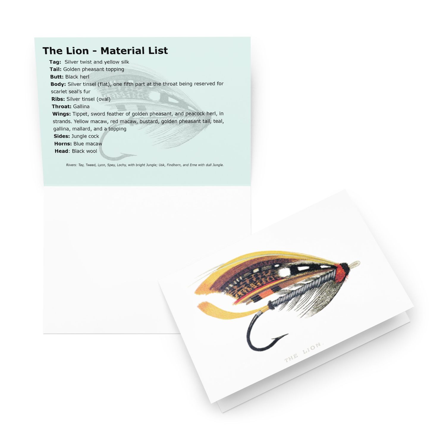 The Lion - Fly Tying Card