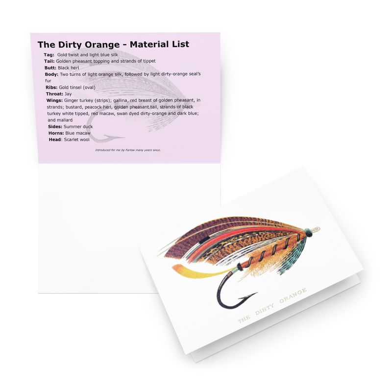 The Dirty Orange - Fly Tying Card