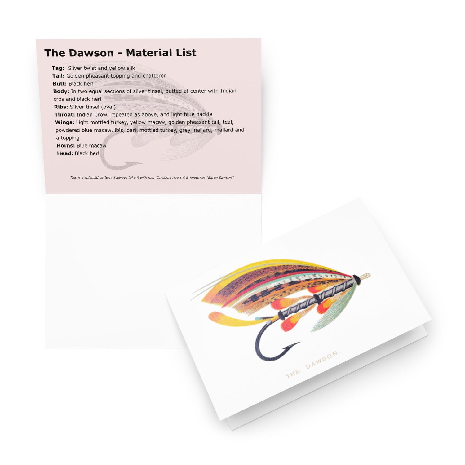 The Dawson - Fly tying Card