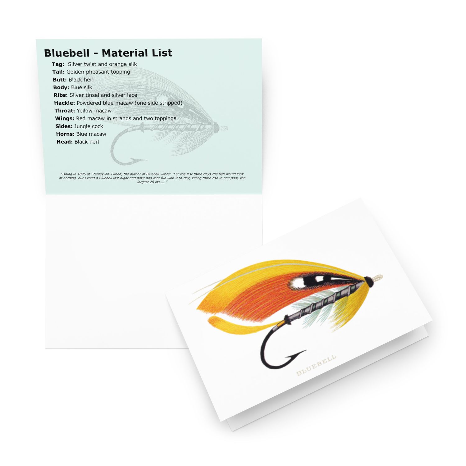 Bluebell - Fly Tying Card
