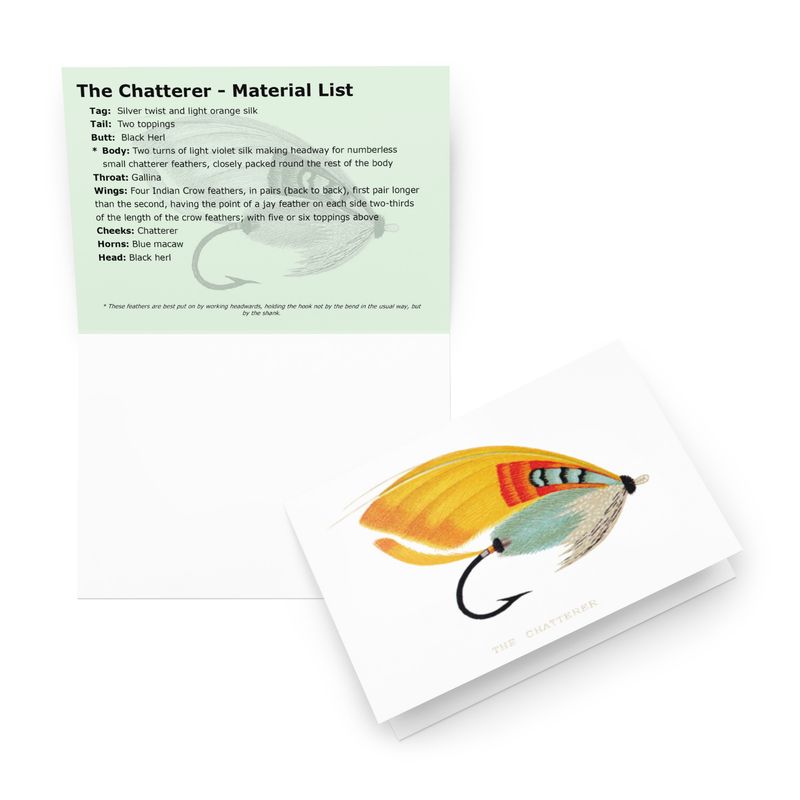 The Chatterer - Fly Tying Card