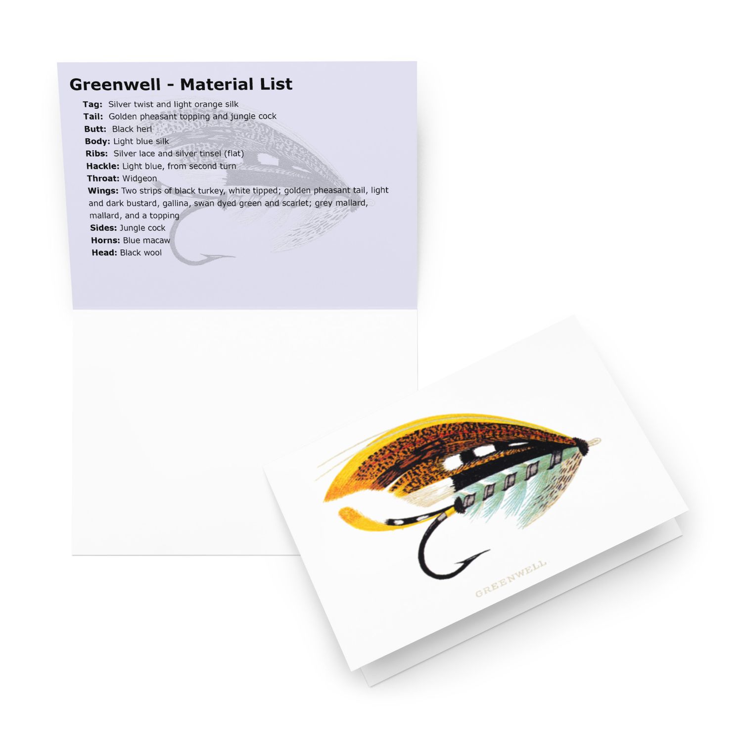 Greenwell - Fly Tying Card Greenwell - Fly Tying Card