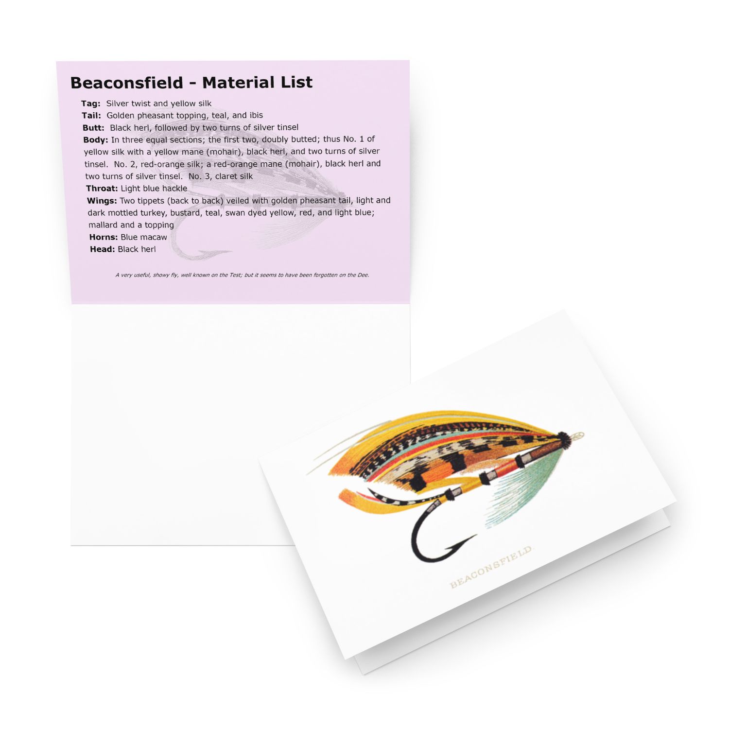 Beaconsfield - Fly Tying Card