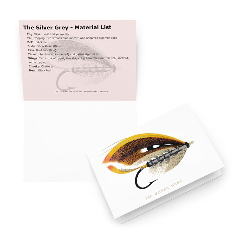 The Silver Grey - Fly Tying Card