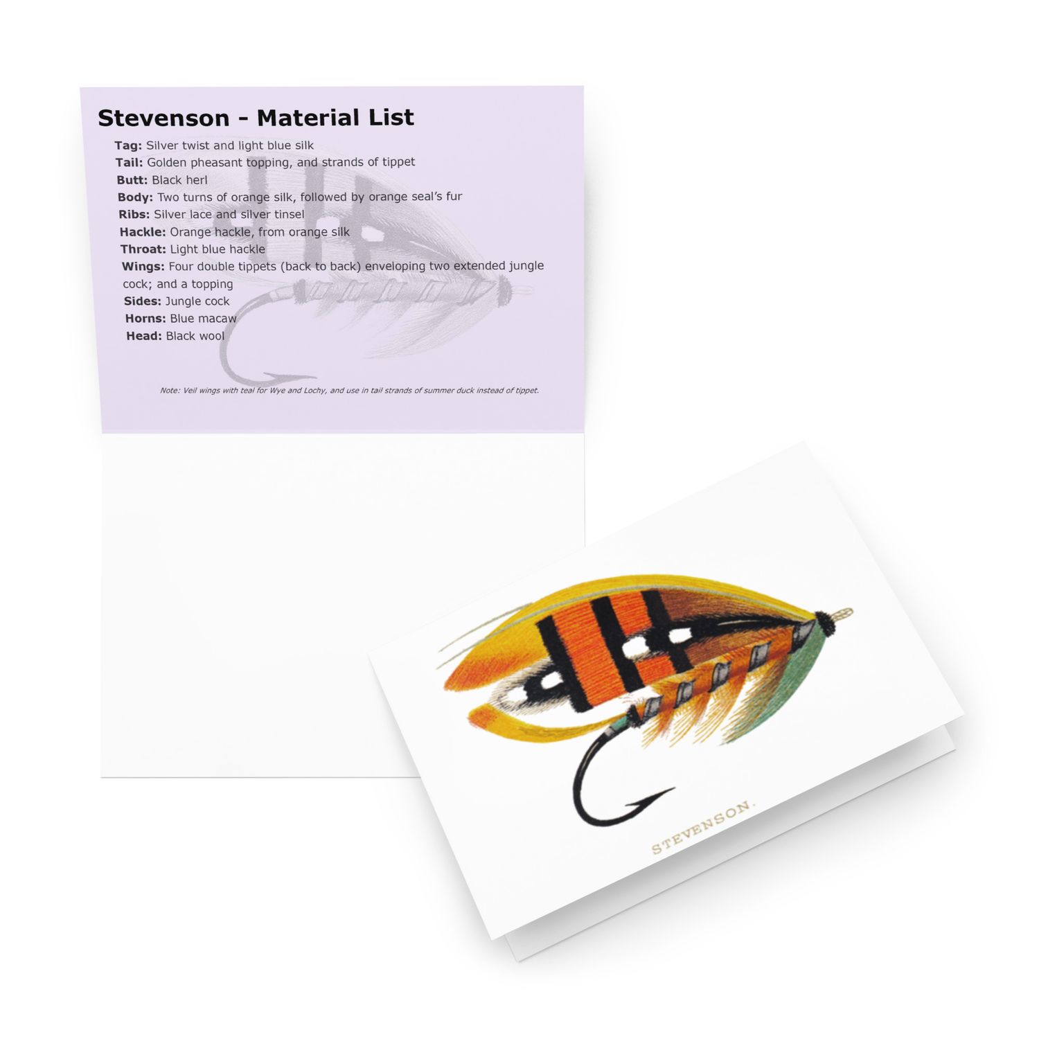 Stevenson - Fly Tying Card Stevenson - Fly Tying Card