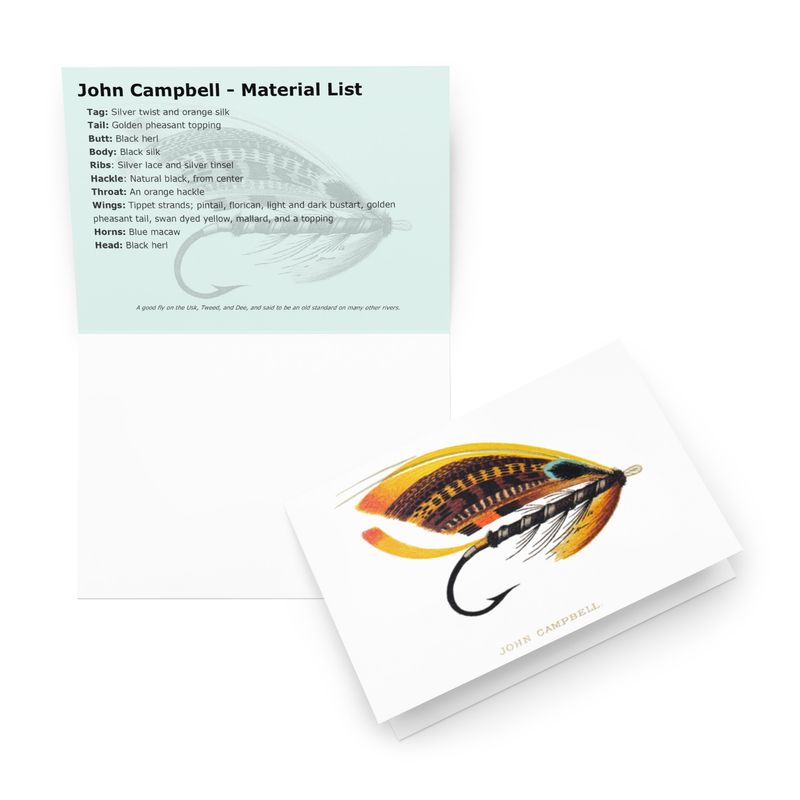 John Campbell - Fly Tying Card