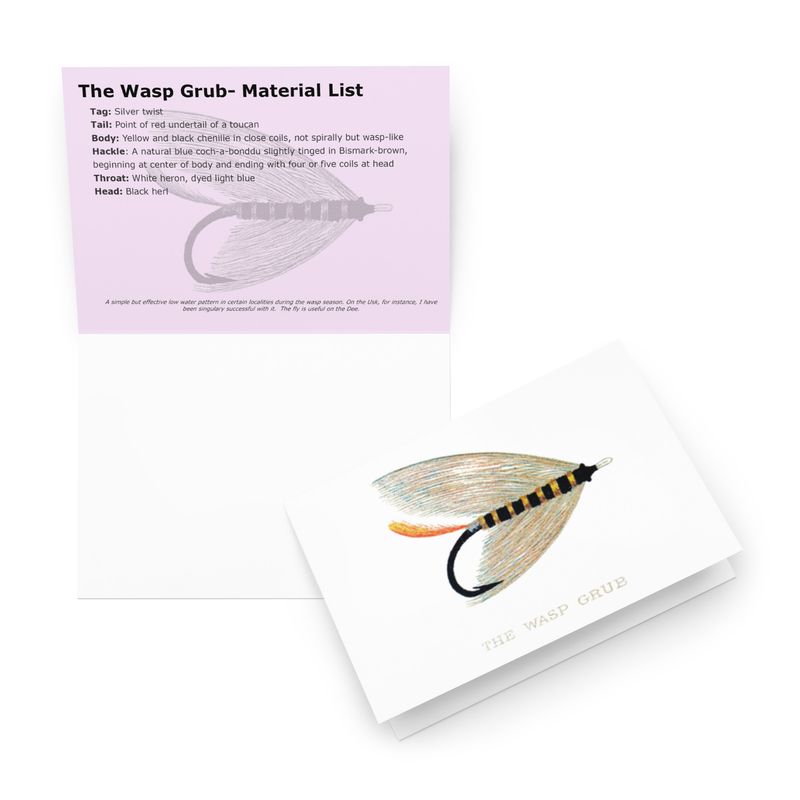 The Wasp  Grub - Fly Tying Card