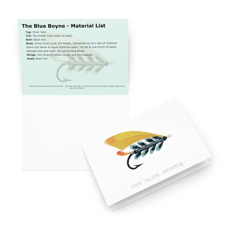 The Blue Boyne - Fly Tying Card