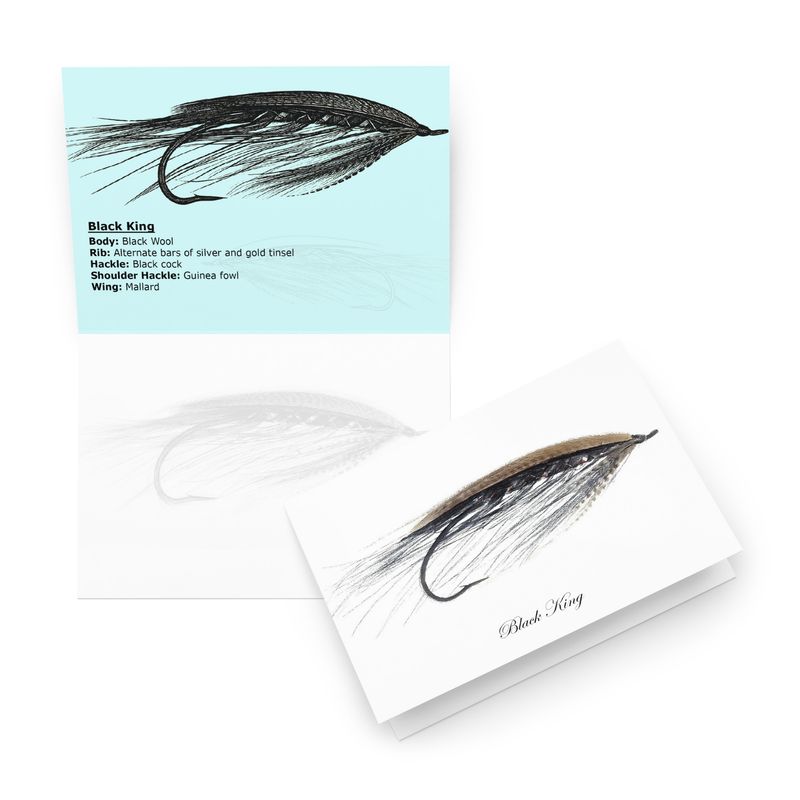 Black King - Fly Tying Card