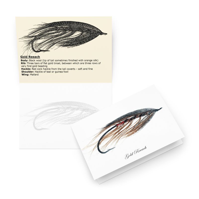 Gold Reeach - Fly Tying Card