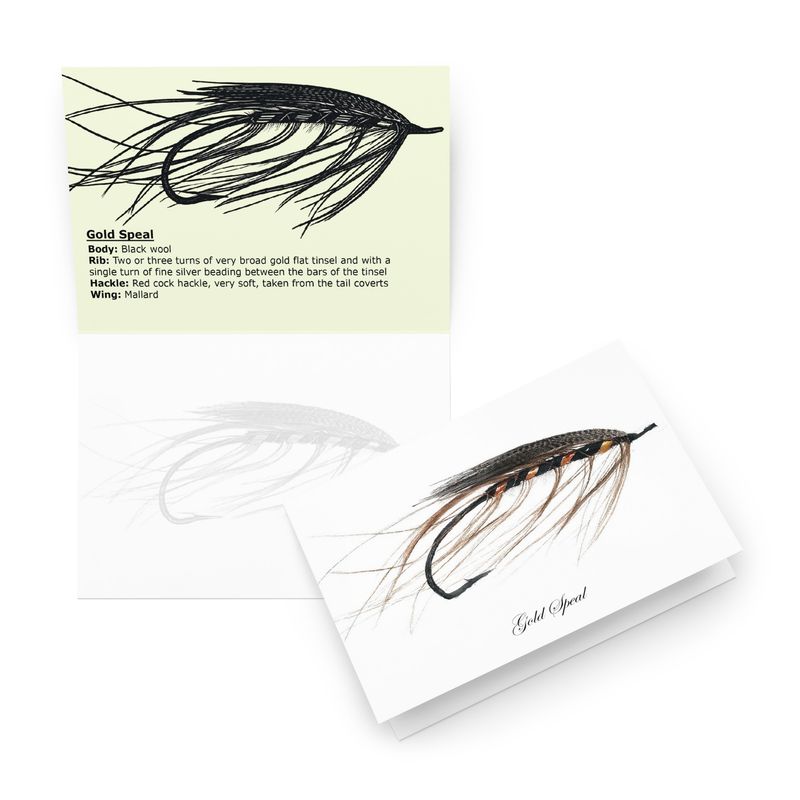 Gold Speal - Fly Tying Card