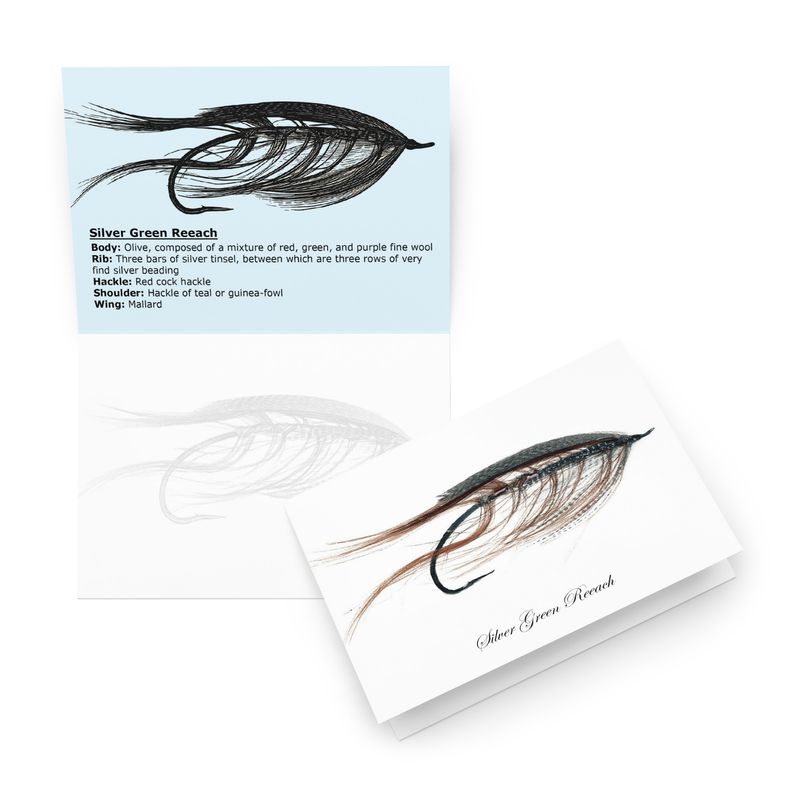Silver Green Reeach - Fly Tying Card