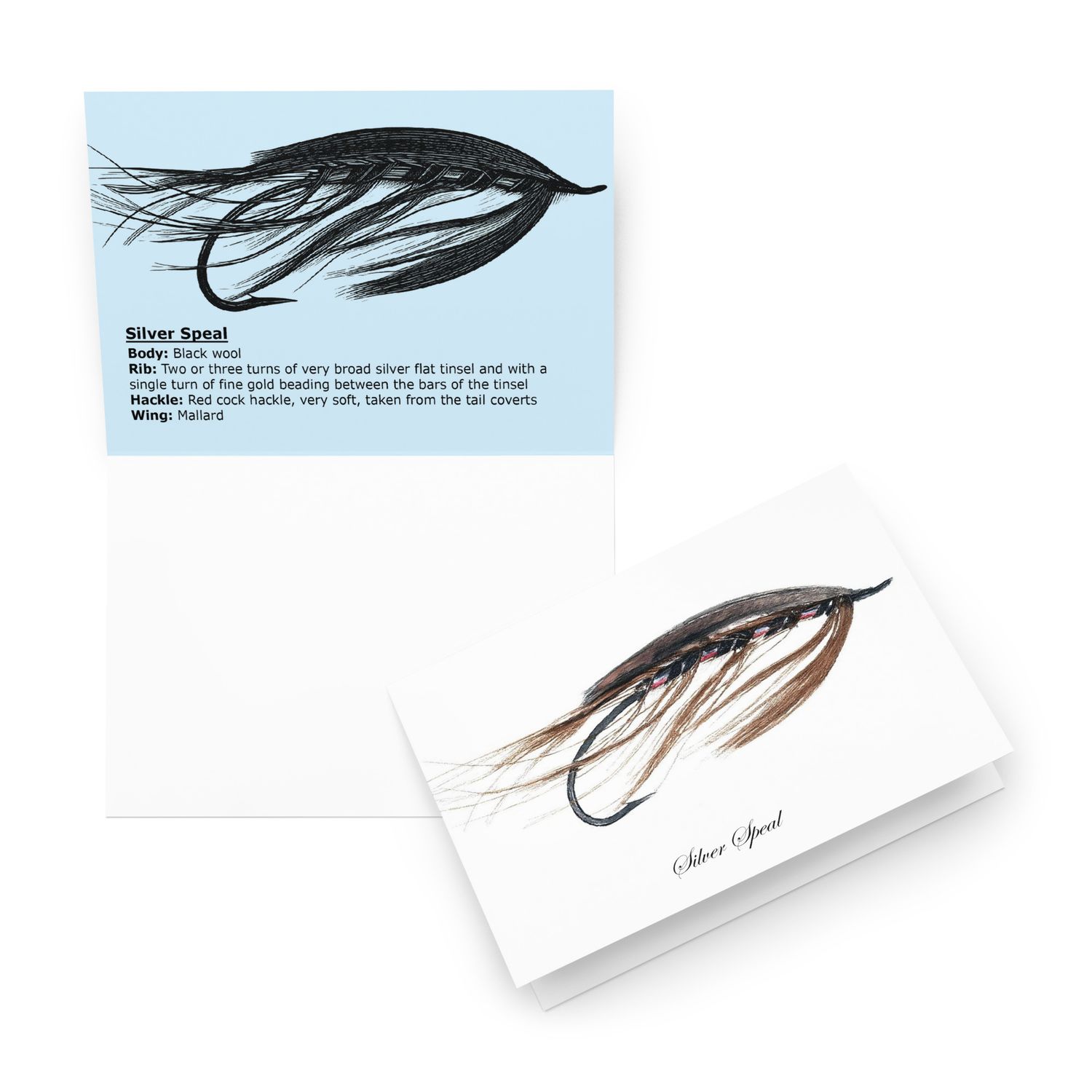 Silver Speal - Fly Tying Card Silver Speal - Fly Tying Card