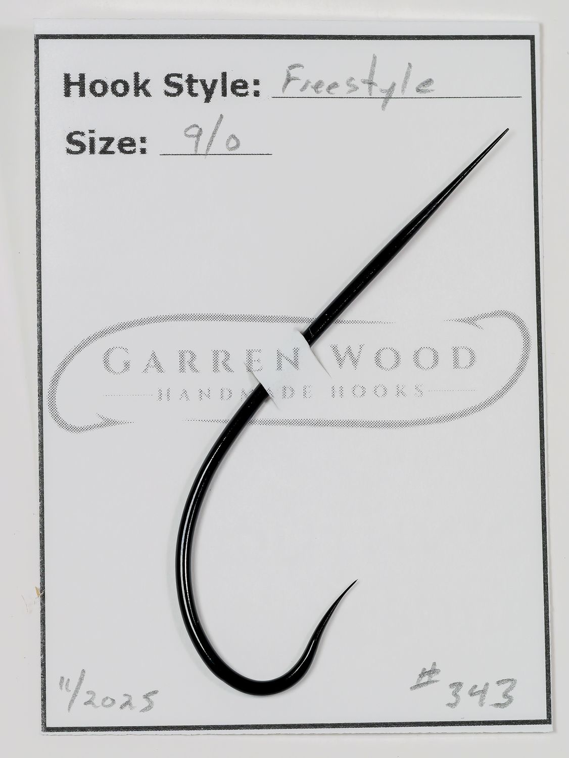 Garren Wood 9/0 Hook - #343