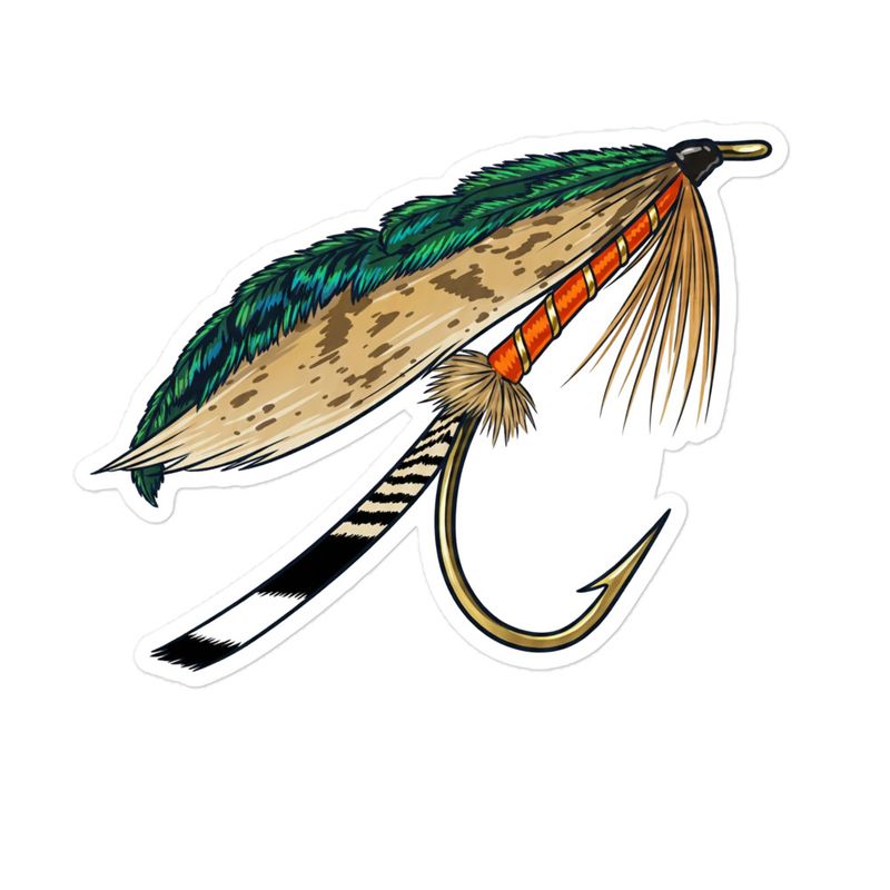 Calder Wet Fly Sticker