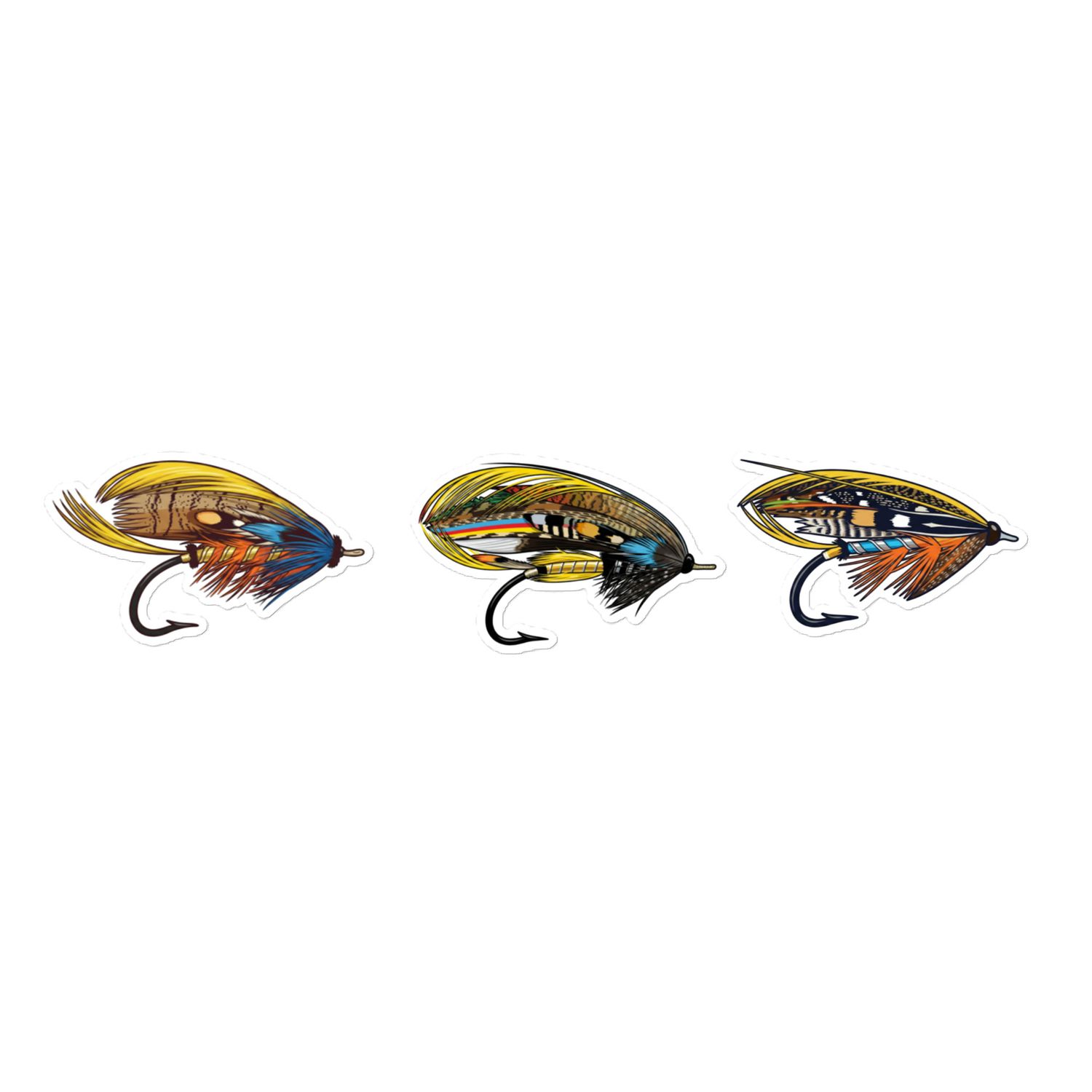 Classic Salmon Fly Stickers I Classic Salmon Fly Stickers I