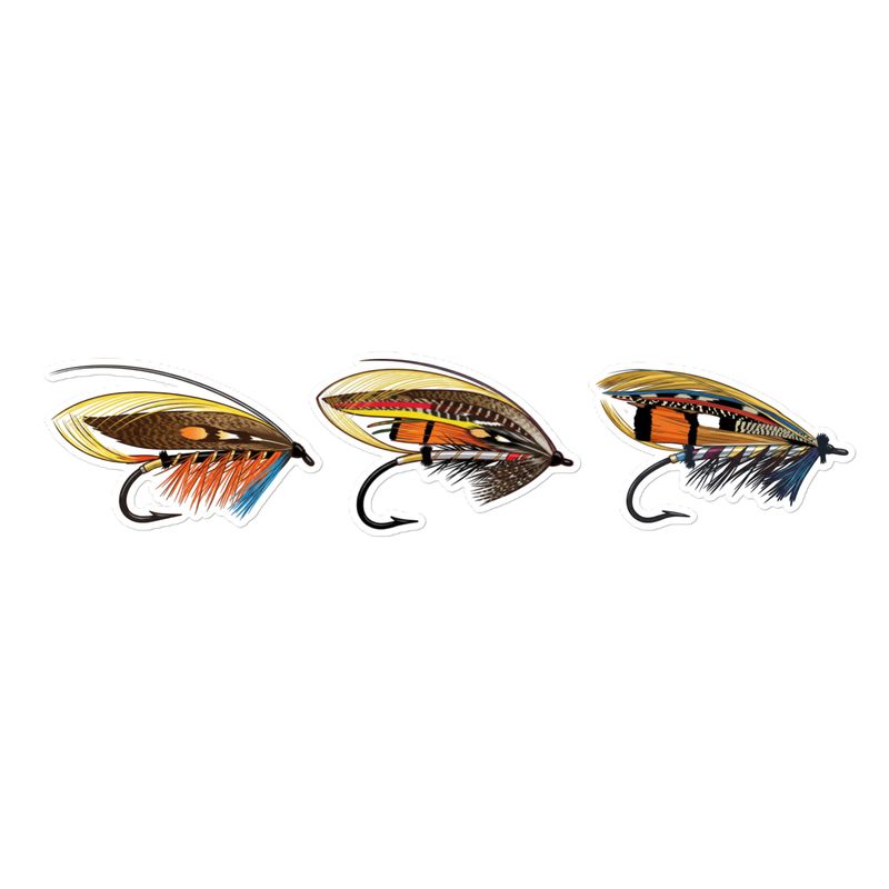 Classic Salmon Fly Stickers II