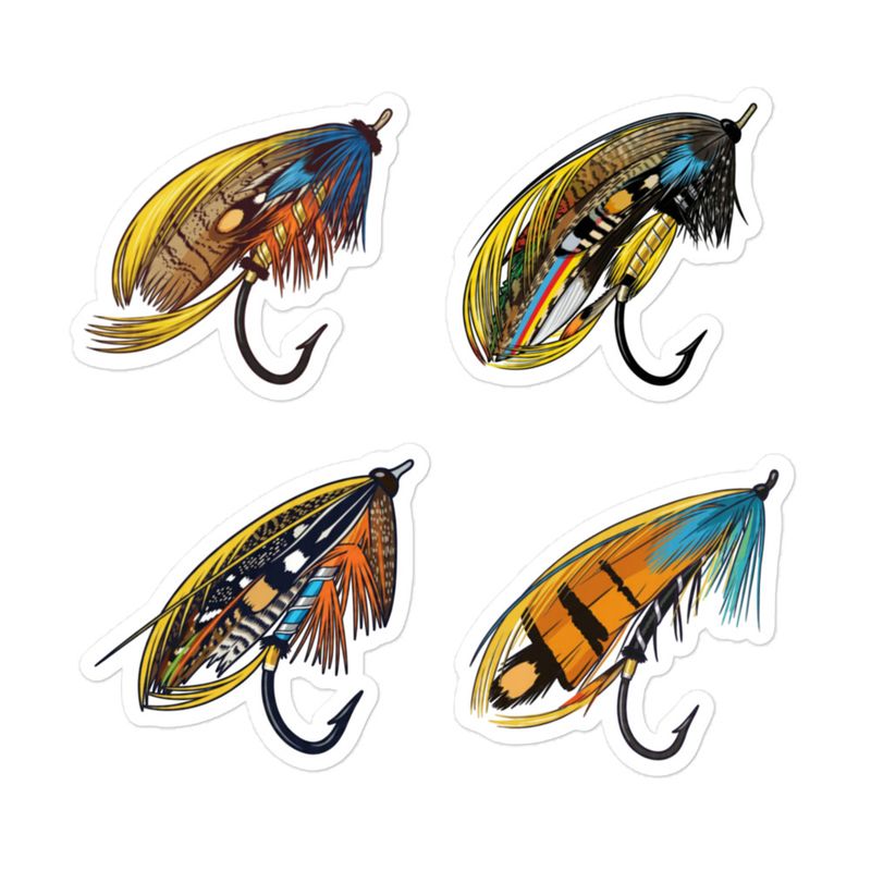Classic Salmon Fly Stickers III